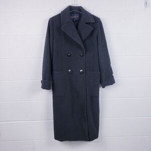 Pendleton Double Breasted Trench Coat Silk Wool Women's Size 10 Preppy Academia‎